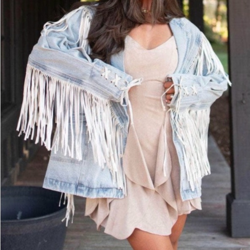 Fringe Denim Jacket